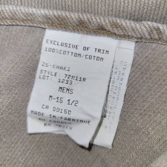 Wind River Vintage Corduroy 1/4 Zip Long Sleeve Dress Shirt Men's Medium - Picture 4 of 4